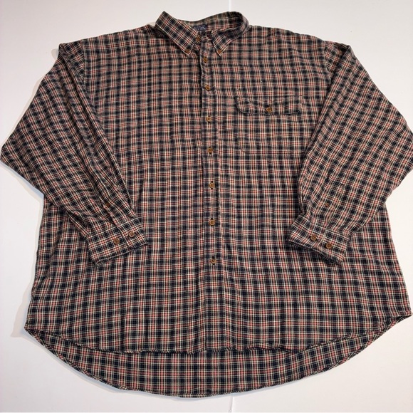 Cutter & Buck Other - Cutter & Buck Button Down Blue Red Plaid Long Sleeve Size 2XB Business Casual
